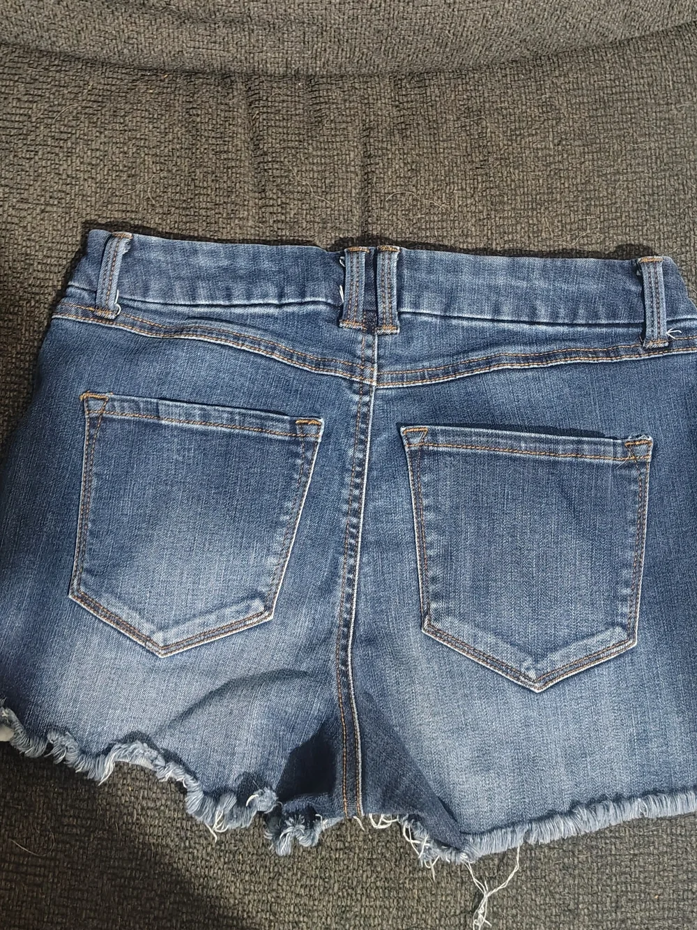 Rewash Blue Distressed Frayed Hem Denim Shorts